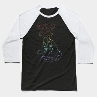 Snow leopard lines pastel Baseball T-Shirt